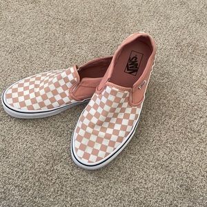 Rose check Asher Vans